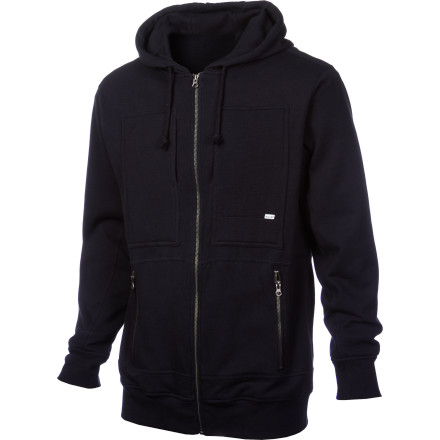 Volcom - Station Waffle Lined Full-Zip Hoodie - Men's 