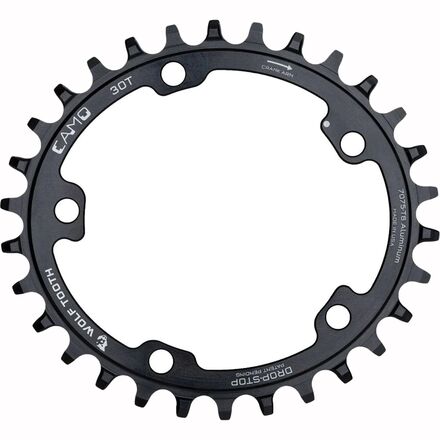 Wolf Tooth Components - CAMO Oval Chainring - Black