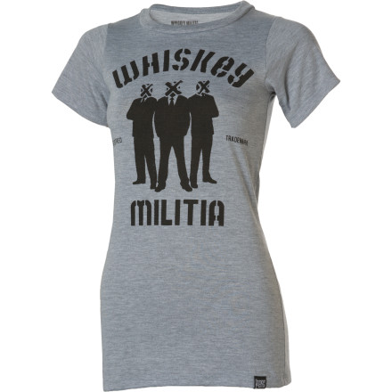 Whiskey Militia Crate Crew T-Shirt - Short-Sleeve - Women's
