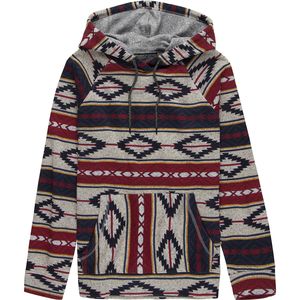 Brooklyn Cloth Baja Stripe Printed Cozy Knit Crossover Neck Hoodie - Men's