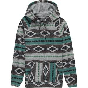 Brooklyn Cloth Baja Stripe Printed Cozy Knit Crossover Neck Hoodie - Men's