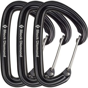 Black Diamond HotWire Carabiner - 3-Pack