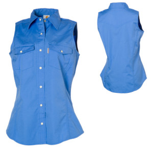 Carhartt Poplin Snap-Front Shirt - Sleeveless - Women's