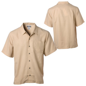 Columbia Security Check Button-Down Short-Sleeve Shirt - Men's