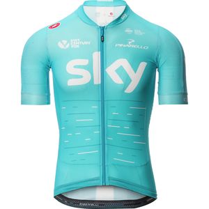 Castelli Team Sky Aero Race 5.1 Full-Zip Jersey - Short-Sleeve - Men's