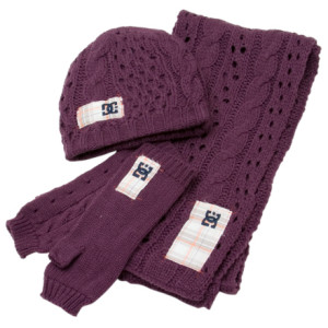 DC Kamia Scarf, Beanie & Fingerless Glove Set - Women's