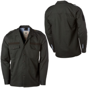 DC Guerilla Button Down Long Sleeve Shirt Mens
