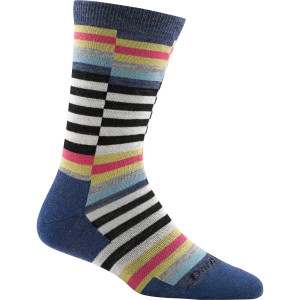 Darn Tough Merino Wool Offset Stripe Light Crew Socks - Women's