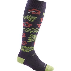Darn Tough Hibiscus Over-The-Calf Cushion Socks - Women's