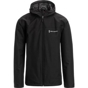 Free Country Solid Hooded Water Resistant Dobby Jacket - Men's
