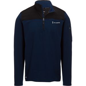 Free Country Sueded Melange 1/4-Zip Fleece With Overlay - Men's