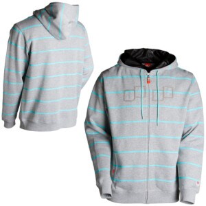 Foursquare Heather Stripes Full Zip Hooded Sweatshirt - Mens