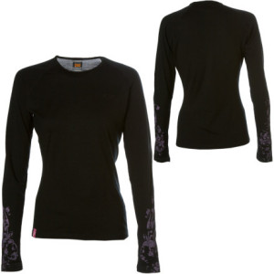 Icebreaker BodyFit200 Oasis Crewe-Fleur - Long-Sleeve - Women's