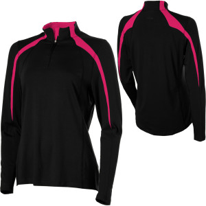 Kombi Bamboo 4-Way Stretch Two Tone 1/4 Zip-Neck Top - Women's