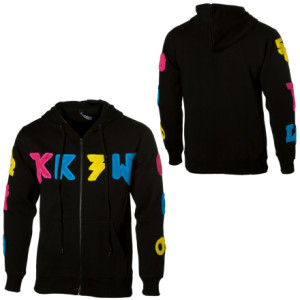 KR3W Terry Kennedy Lettered Full-Zip Hooded Sweatshirt - Men's