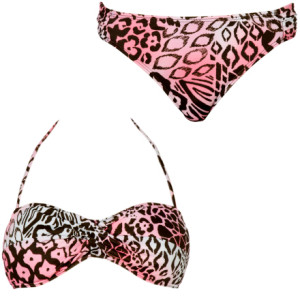 Leilani Jungle Love Bermuda Bandeau Cali Bikini - Women's