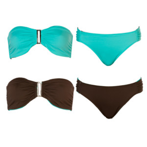 Leilani Burning Up Bermuda Bra/Cali Bottom Reversible Bikini - Women's