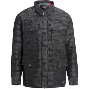 Mountain and Isles Camo Print 4 Pocket Puffer Shirt Jacket - Men's
