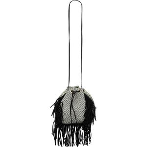 Magid Canvas Drawstring Fringe Bag