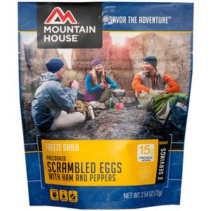 Mountain House Scrambled Eggs with Ham & Peppers - Breakfast Entree