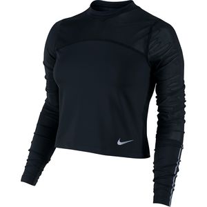 ladies black nike running top
