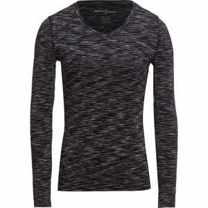New York Laundry Space Dye Long-Sleeve V-Neck Performance T-Shirt - Women's