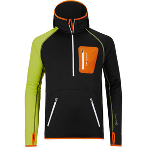 Ortovox Merino Zip-Neck Hooded Fleece Jacket - Men's