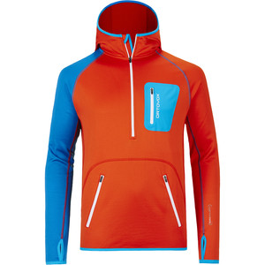 Ortovox Merino Zip-Neck Hooded Fleece Jacket - Men's