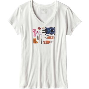 Patagonia Kitted Cotton V-Neck T-Shirt - Women's