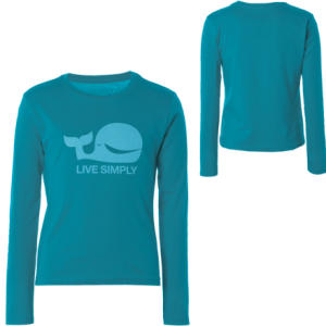 Patagonia Live Simply Whale T-Shirt - Long-Sleeve - Girls'