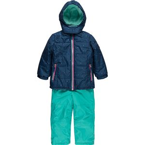 Pink Platinum Texture Print with Dots Better Snowsuit - Toddler Girls'
