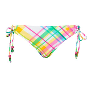 Roxy Plaid Paradise 70's Lowrider Tie Side Bikini Bottom - Women's
