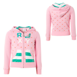 Roxy Devoted Full-Zip Hooded Sweatshirt - Little Girls'