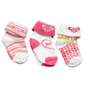 Roxy Piggy Sock 3-Pack - Infant Girls'
