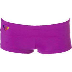 Roxy Surf Essentials Roll Top Boy Leg Bikini Bottom - Women's