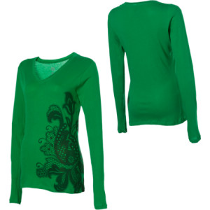 686 Fauxliage V-Neck T-Shirt - Long-Sleeve - Women's