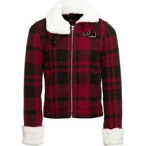 Stoic Plaid Sherpa Trim Jacket - Women's
