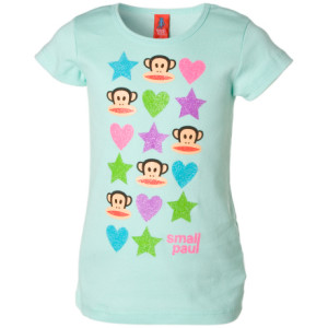 Small Paul Hearts and Stars T-Shirt - Short-Sleeve - Little Girls'