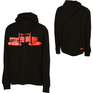Spacecraft Cat Full-Zip Hooded Sweatshirt - Men's