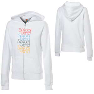 Special Blend Wordmark Repeat Full-Zip Hooded Sweatshirt - Women's