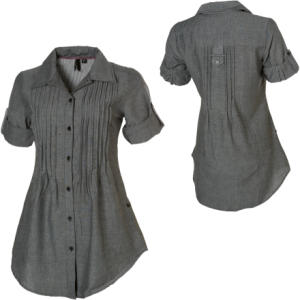 Vans Pleats Button-Up Shirt - Short-Sleeve - Women's