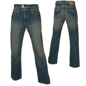Volcom Black Zip Denim Pant - Men's