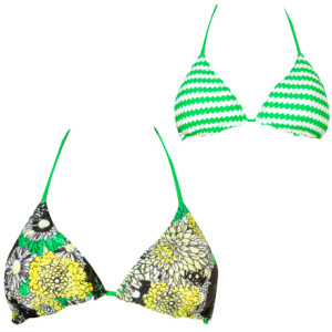 Volcom Flower Soup Triangle Reversible Bikini Top - Women's