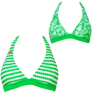 Volcom Spike Strip Halter Reversible Bikini Top - Women's