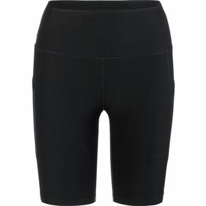 Vogo Activewear Polyspan Bike Short with Sport Mesh Pockets - Women's