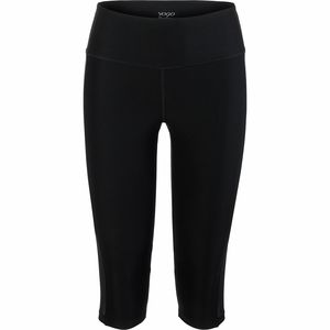 Vogo Activewear Color Block Capri With Power Mesh Inserts - Women's
