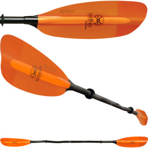 Werner Camano 2-Piece Paddle - Fiberglass Blades/Bent Shaft