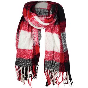 Woolrich Boucle Plaid Wrap Scarf