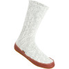 Acorn Slipper Sock - Men's Grey Cotton Twist, L