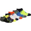 Asics Splatter No Show Socks - 6-Pair - Kids'&nbsp;Safety Yellow Assorted